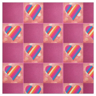Rainbow Pink 2 Fabric
