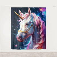 Rainbow Pink Unicorn Wall Art