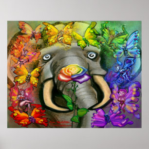 Rainbow Pixies Party Poster