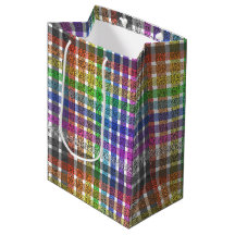Rainbow Plaid - Gift Bag