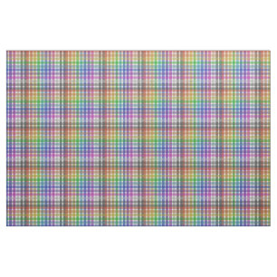 Rainbow Plaid - Pima Cotton Fabric