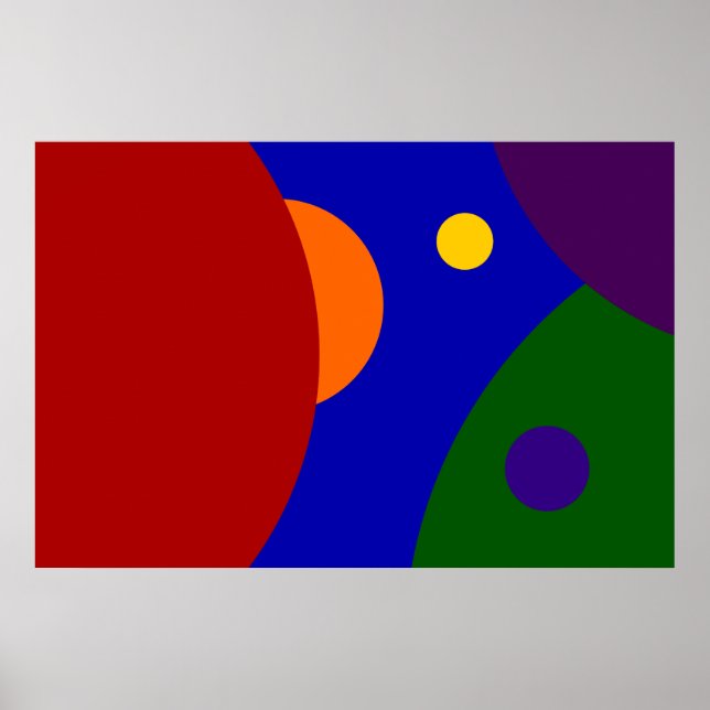 Rainbow Planets Poster (Front)