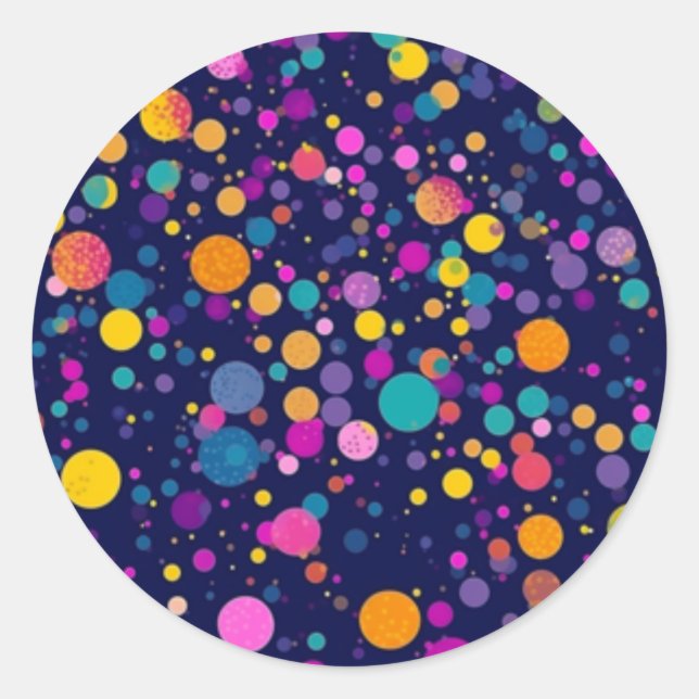 Rainbow Polka Dot Stickers (Front)