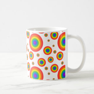 Rainbow Polka Dots Coffee Mug