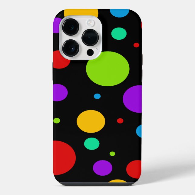 Rainbow Polka Dots iPhone Case (Back)