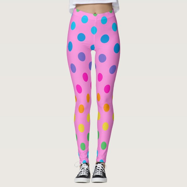 rainbow polka dots leggings (Front)
