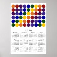 Rainbow Polka Dots LGBT Pride 2020 Calendar