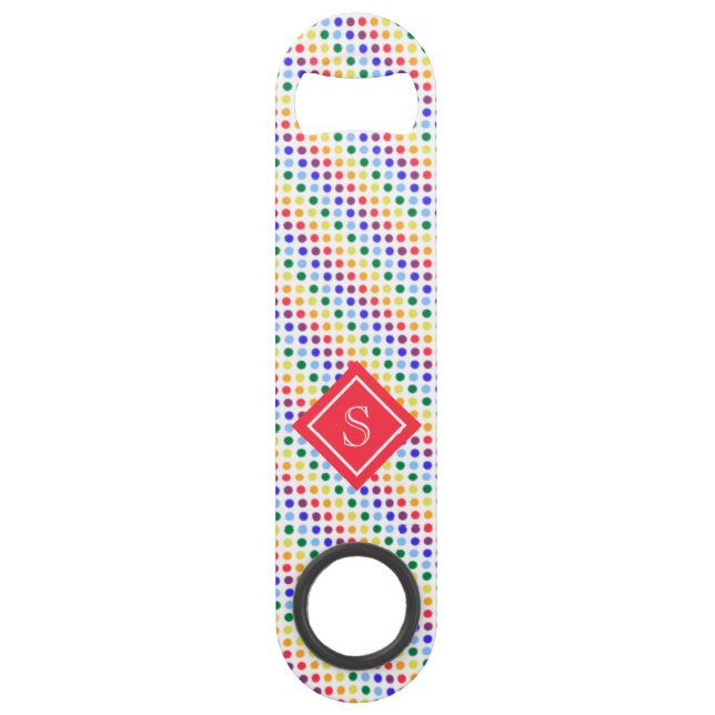 Rainbow Polka Dots Monogram (Front)