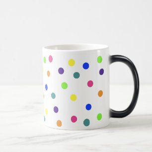 Rainbow Polka Dots Morphing Mug