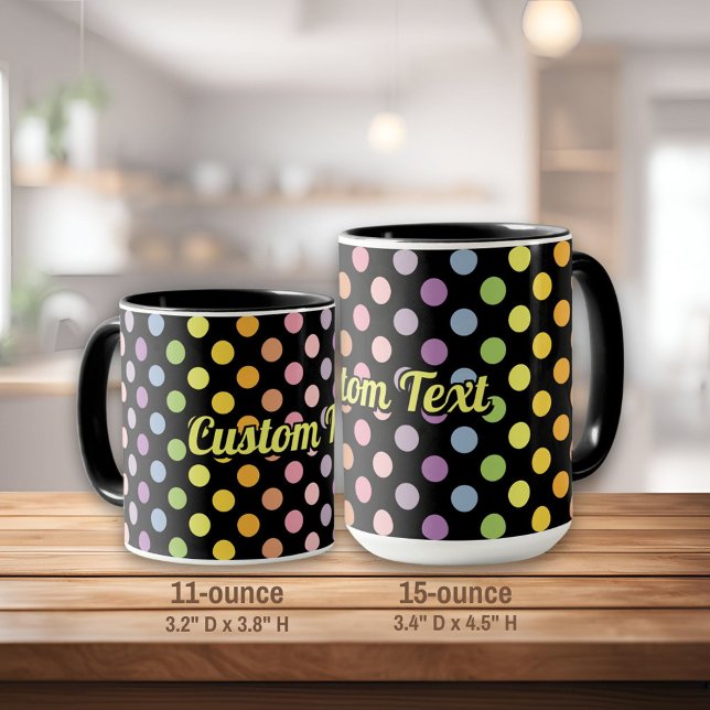 Rainbow Polka Dots Pattern Mug (Creator Uploaded)