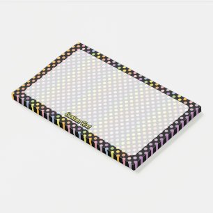 Rainbow Polka Dots Pattern Post-it Notes