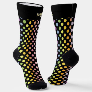 Rainbow Polka Dots Pattern Socks