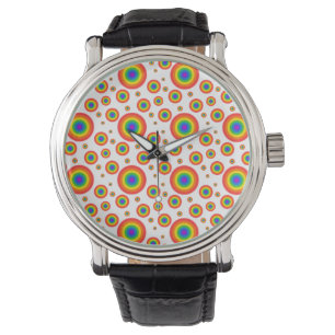 Rainbow Polka Dots Watch