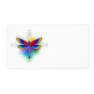Rainbow Polygonal Dragonfly
