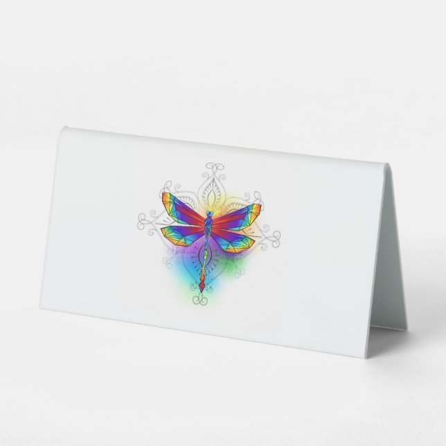 Rainbow Polygonal Dragonfly (Front)