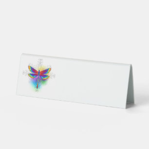 Rainbow Polygonal Dragonfly