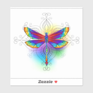 Rainbow Polygonal Dragonfly