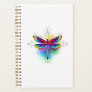 Rainbow Polygonal Dragonfly Planner