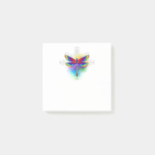 Rainbow Polygonal Dragonfly Post-it Notes