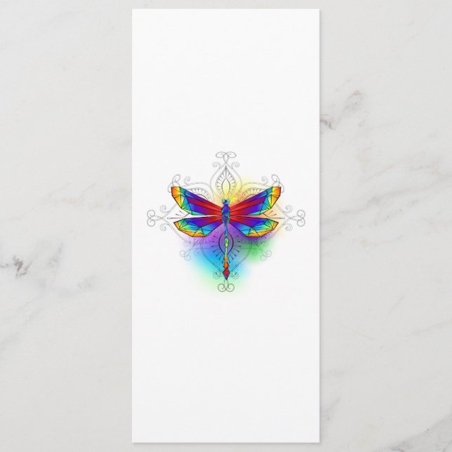 Rainbow Polygonal Dragonfly Programme (Front)