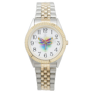 Rainbow Polygonal Dragonfly Watch