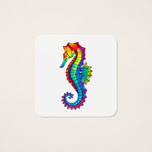 Rainbow Polygonal Seahorse