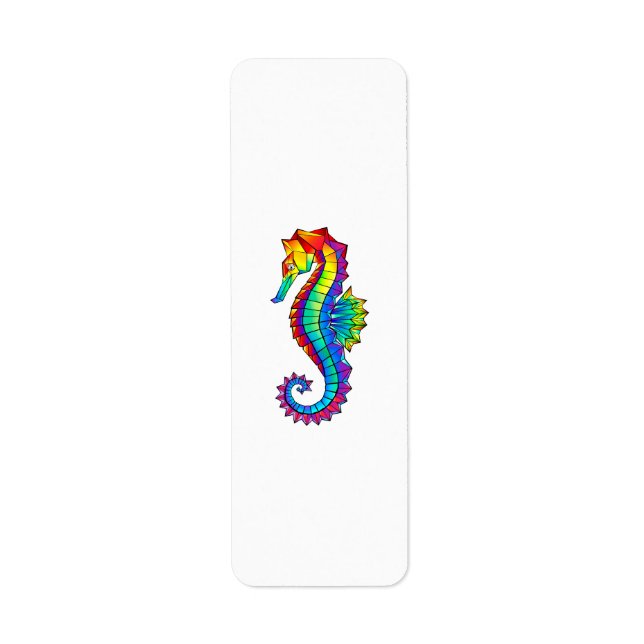 Rainbow Polygonal Seahorse (Front)
