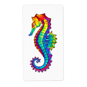 Rainbow Polygonal Seahorse