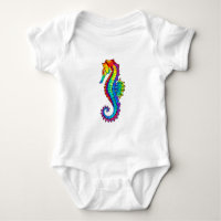 Rainbow Polygonal Seahorse