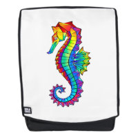 Rainbow Polygonal Seahorse