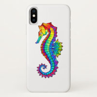 Rainbow Polygonal Seahorse