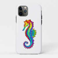 Rainbow Polygonal Seahorse