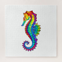 Rainbow Polygonal Seahorse