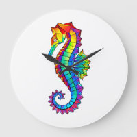 Rainbow Polygonal Seahorse
