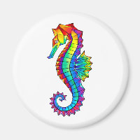 Rainbow Polygonal Seahorse