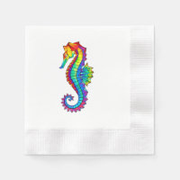 Rainbow Polygonal Seahorse