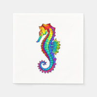 Rainbow Polygonal Seahorse