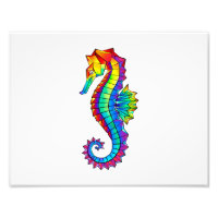 Rainbow Polygonal Seahorse