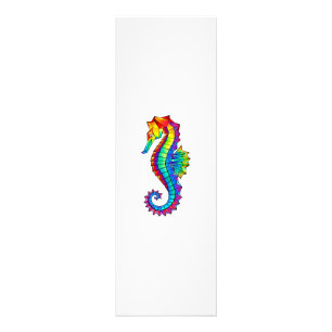 Rainbow Polygonal Seahorse Photo Print