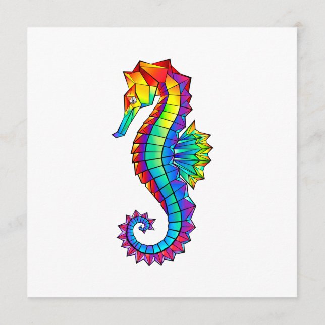 Rainbow Polygonal Seahorse Programme (Front)