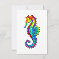 Rainbow Polygonal Seahorse