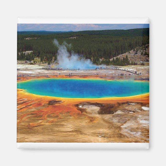 RAINBOW POND IN YELLOWSTONE MAGNET (Front)