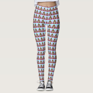 Rainbow Poop Emoji Leggings