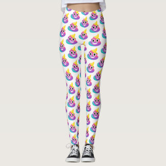 Rainbow Poop Emoji Leggings