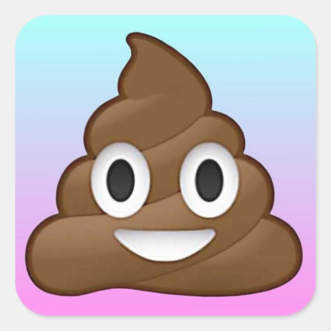 Rainbow poop sticker (Front)
