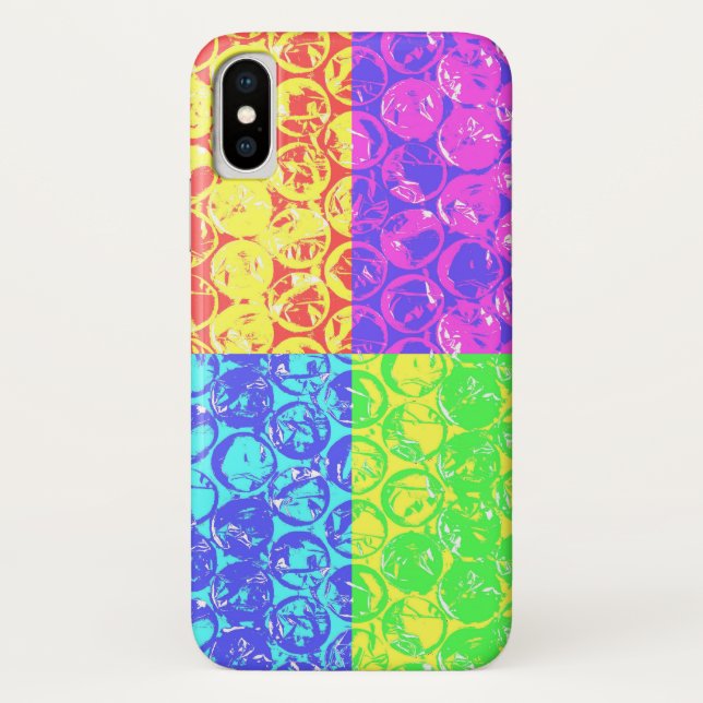Rainbow pop art bubble wrap Case-Mate iPhone case (Back)