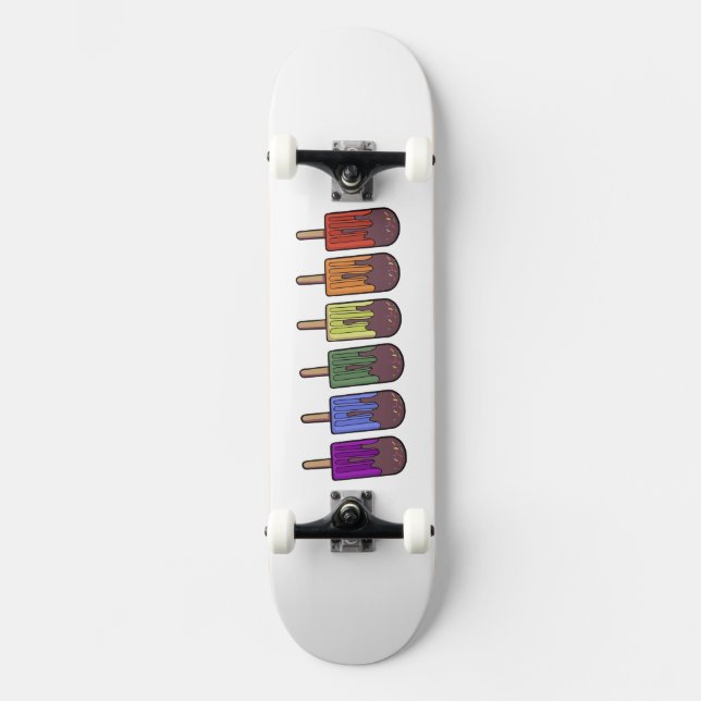 Rainbow Popsicle Parade Skateboard (Front)