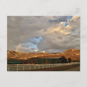 Rainbow Postcard at Garner Valley, CA