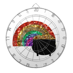 rainbow pot o' gold dartboard