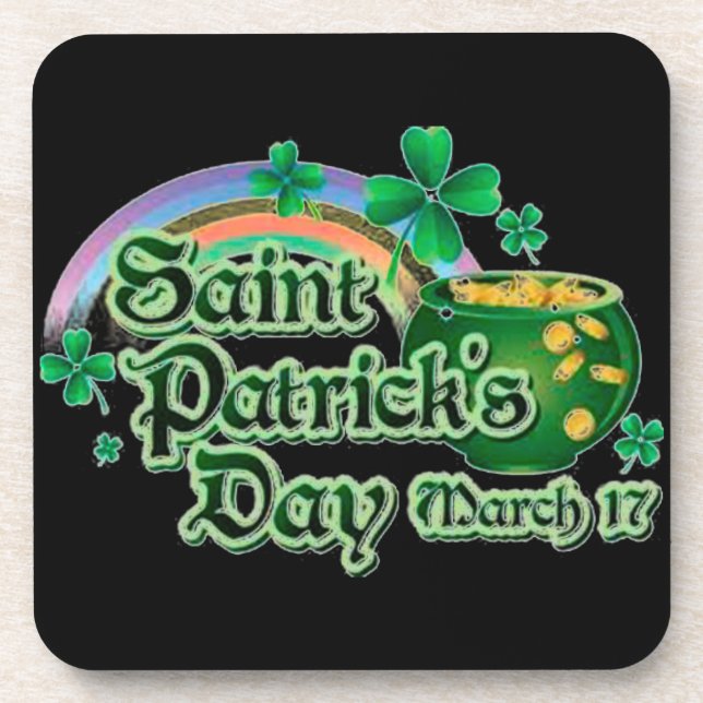 Rainbow & Pot of Gold - Coaster (Front)